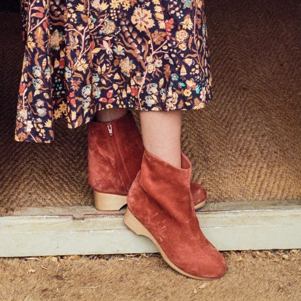 DÔEN Whitby Boot in Saddle Suede Size 38 / US 7.5